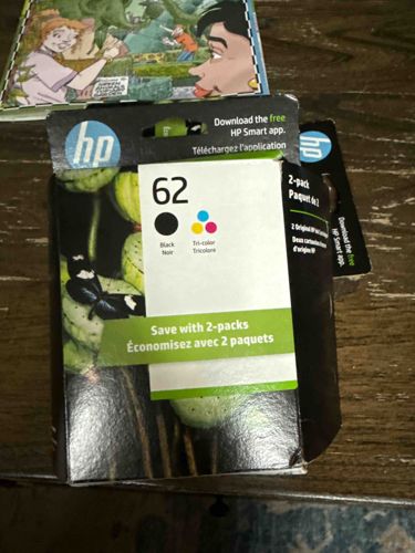 HP 62 Black and Tri-color Ink Cartridges (2-Pack)
