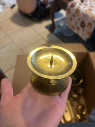 Brass Single Candle Holder