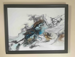 Abstract Fluid Acrylic Painting