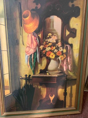 Framed 'Hallway with Flowers' Print by Ken Taylor