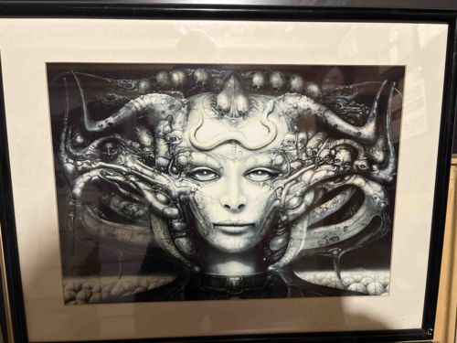 H.R. Giger 'Li II' Framed Art Print