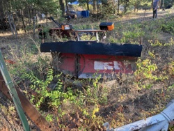 Tractor-mounted Snow Plow and Rotary Tiller