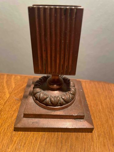 Art Deco Style Bronze Match Striker or Holder