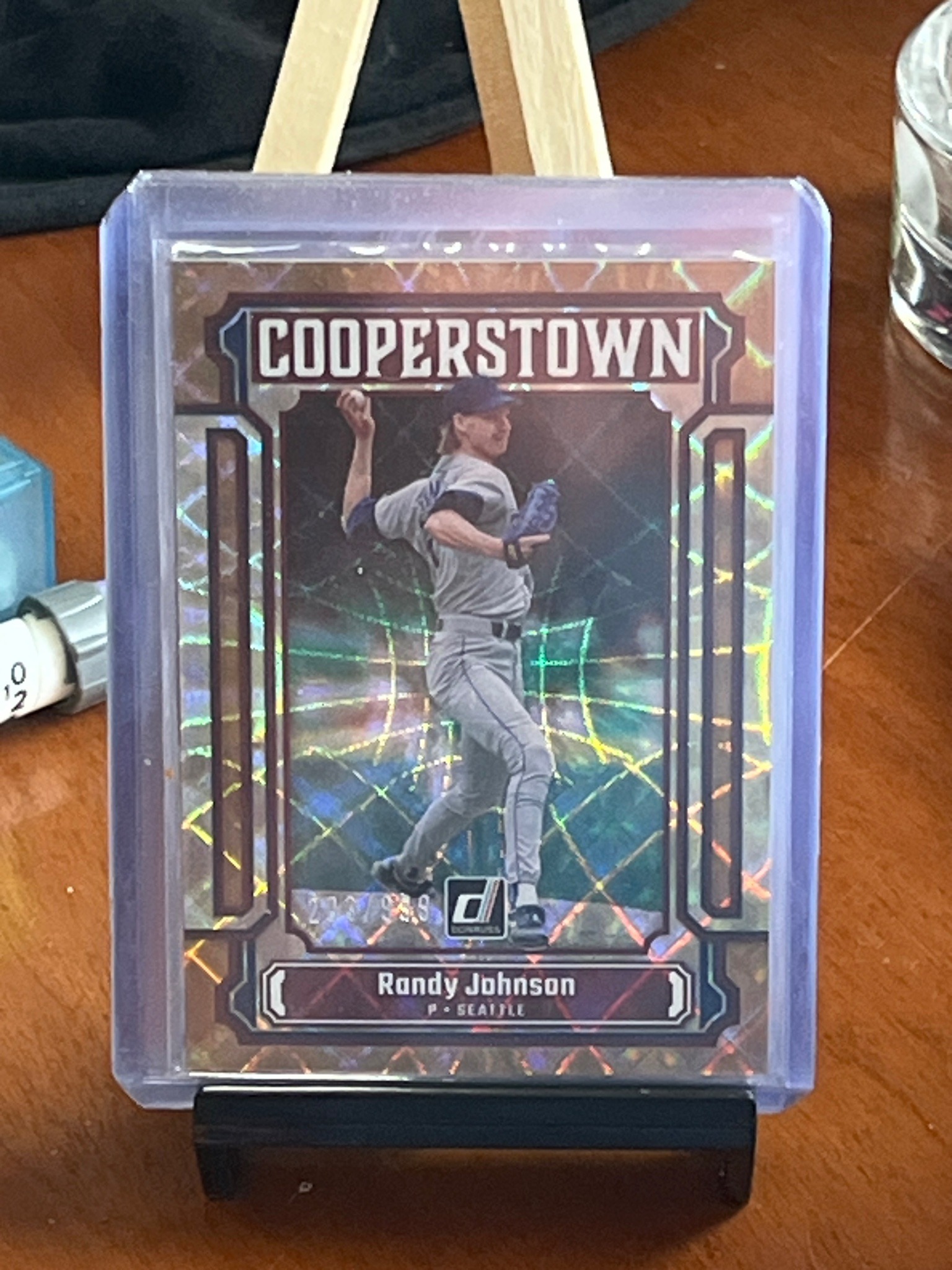 2014 Panini Donruss Cooperstown Randy Johnson Serial Numbered /999 Baseball Trading Card