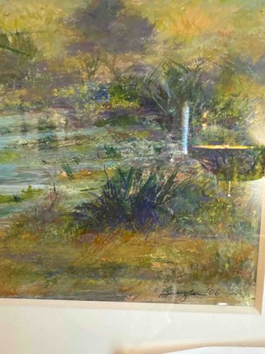 Landscape Painting with Stream