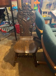 Carved Oak 'Green Man' Side Chair