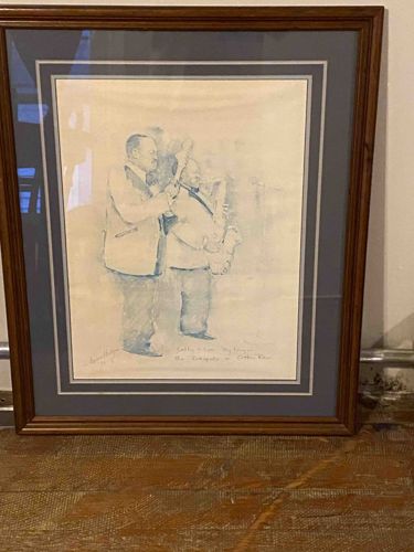 Framed Print of Jazz Musicians 'Duke and Trane'
