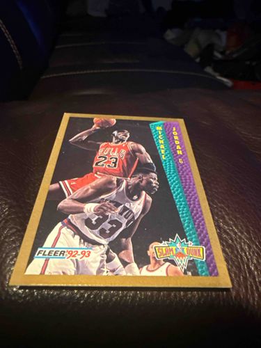 1992-93 Fleer Michael Jordan & Patrick Ewing Slam Dunk Basketball Card