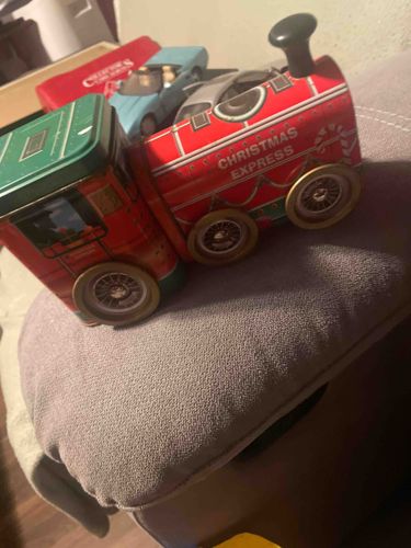 Christmas Express Train Decorative Tin