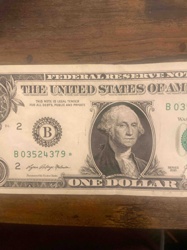 United States One Dollar Federal Reserve Note (Star Note)