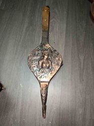 Ornate Copper or Metal Fireplace Bellows (Decorative Type)