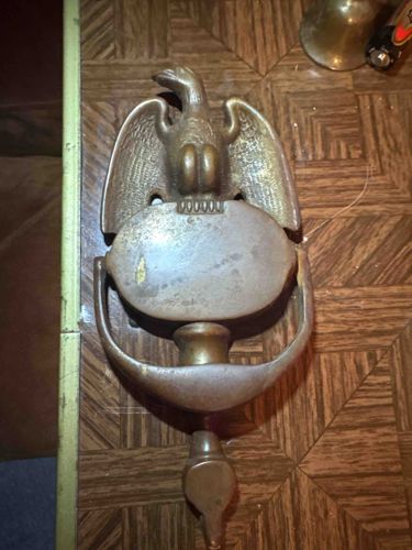 Vintage Solid Brass Eagle Door Knocker