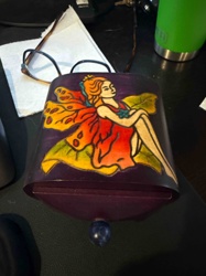 Hand-Painted Fairy Art Wooden Phone Stand / Holder