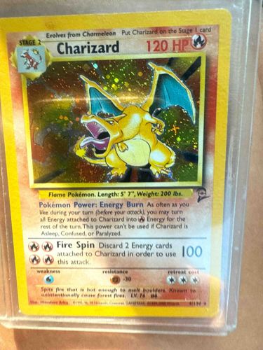 Pokémon Base Set 1st Edition Charizard Holographic Card
