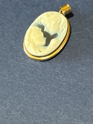 Cameo Pendant with Facing Profiles