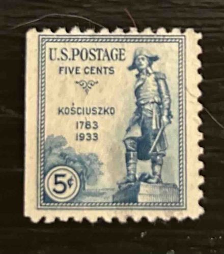 U.S. Postage Five Cents Kosciuszko 1783-1933 Stamp