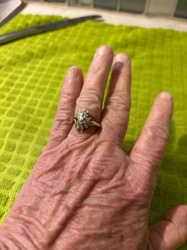Ladies' 14k Yellow Gold Diamond Cluster Ring