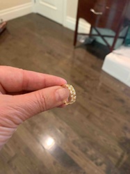 Moissanite Eternity Band