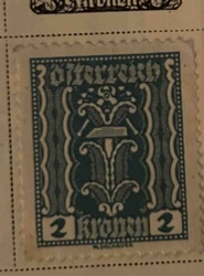 Austrian 2 Kronen Stamp (1916-1918)
