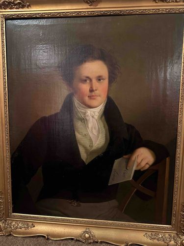 Portrait of a Gentleman, Oil on Cardboard