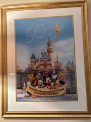 Disneyland 50th Anniversary 'Happiest Homecoming on Earth' Framed Print