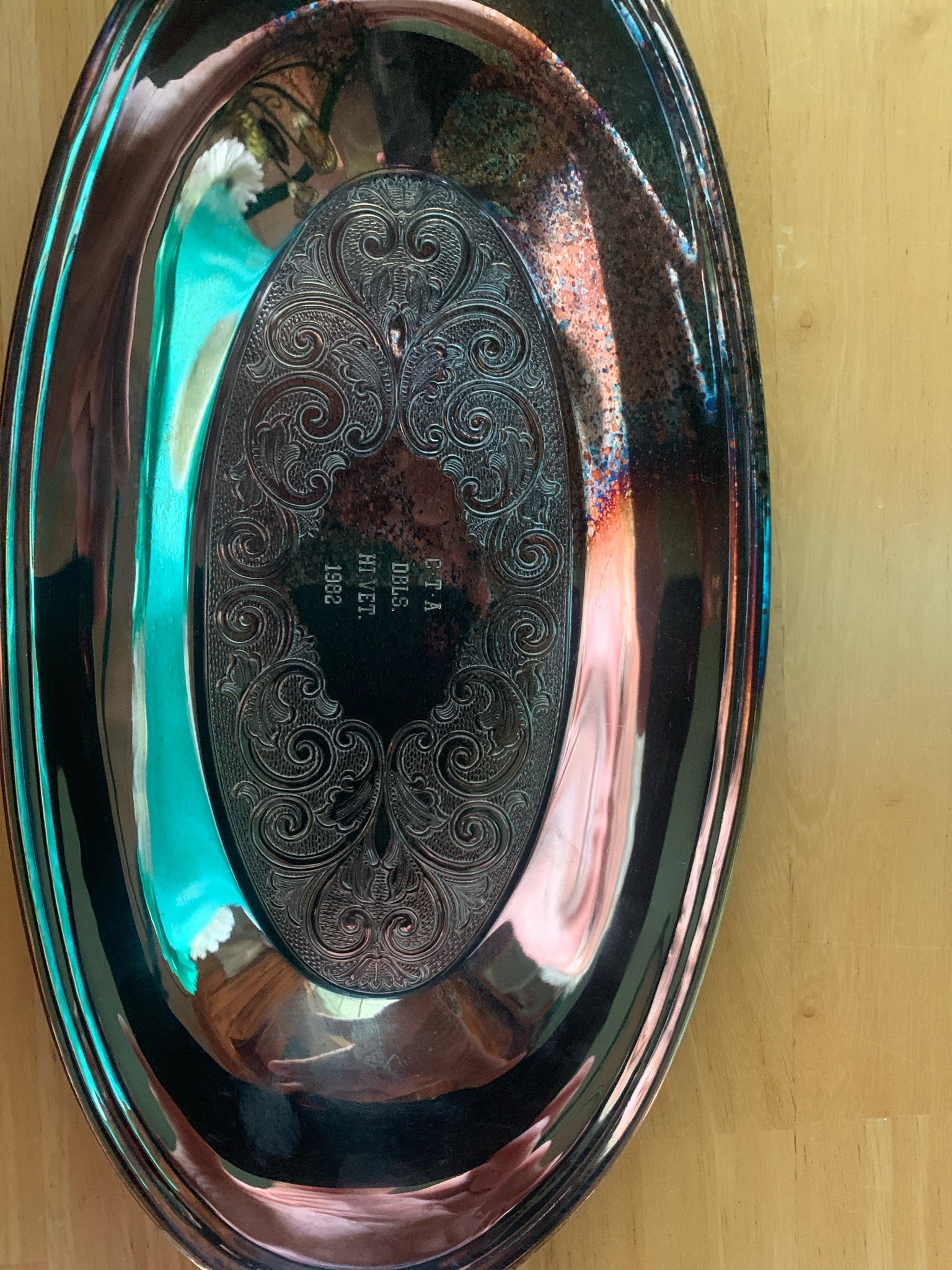 Submitted photo of Silver-plated serving tray