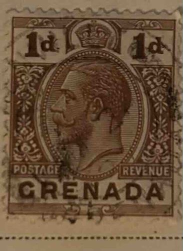 Grenada 1d Postage Stamp, King Edward VII