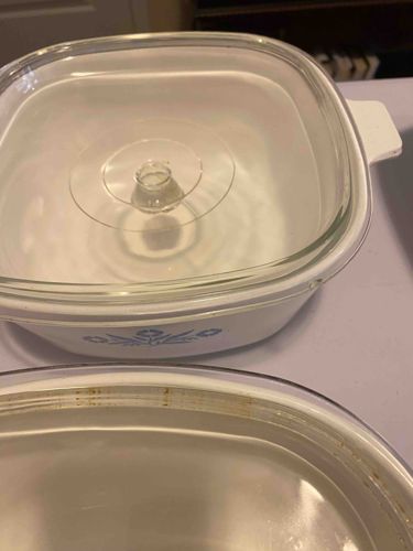 Vintage Corning Ware Cornflower Blue Casserole Dish with P-7-C Lid