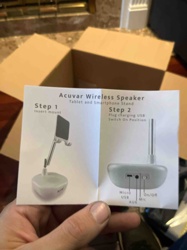 Acuvar Wireless Speaker Tablet and Smartphone Stand Operating Instructions