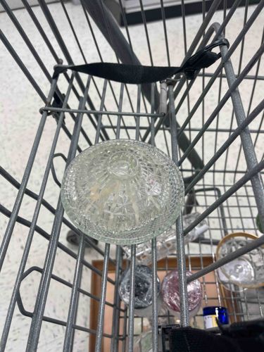 Vintage Pressed Glass Candy Dish Lid