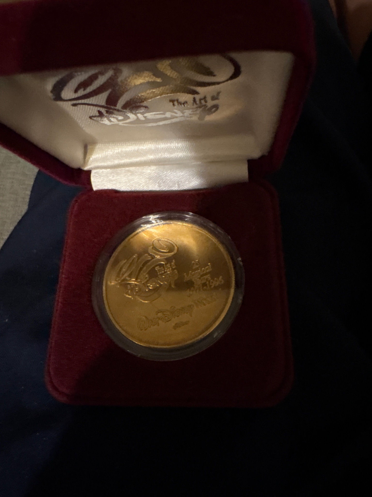 Submitted photo of Walt Disney World 25th Anniversary commemorative coin (not authenticated)
