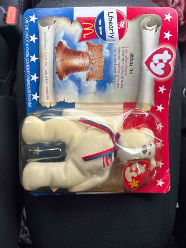 Ty Libearty the Bear McDonald's Teenie Beanie Baby (1996)