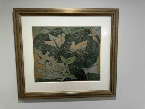 Yuyu Yang 'Doves' Serigraph