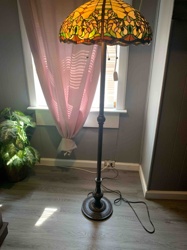 Tiffany-Style Stained Glass Floor Lamp