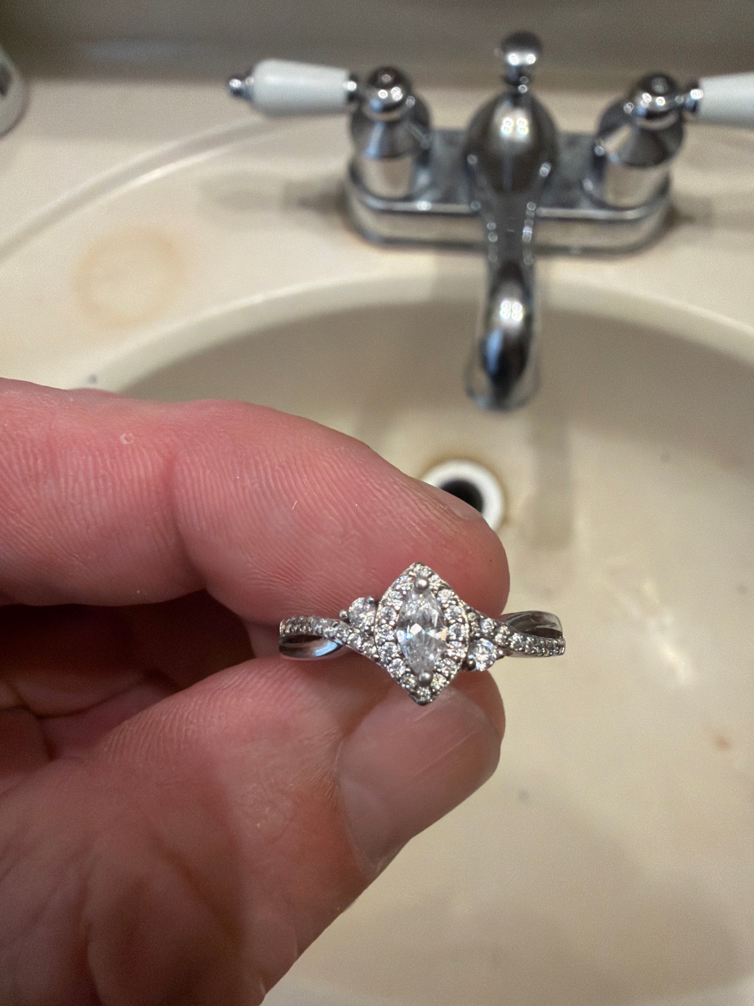 Submitted photo of Diamond cluster ring
