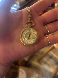 Gold-Toned Pendant Watch