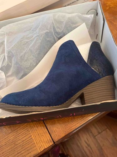 Corkys Boutique Kippi Two-Tone V-Cut Ankle Booties