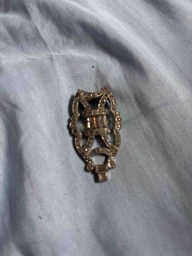 Art Deco Style Rhinestone Buckle or Decorative Slide