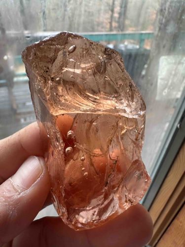 Peach-Tinted Glass Cullet Specimen