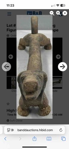 Cast Iron Dog Doorstop