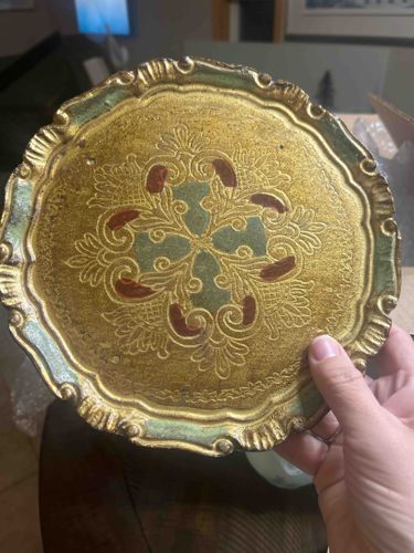 Gilded and Painted Decorative Tray
