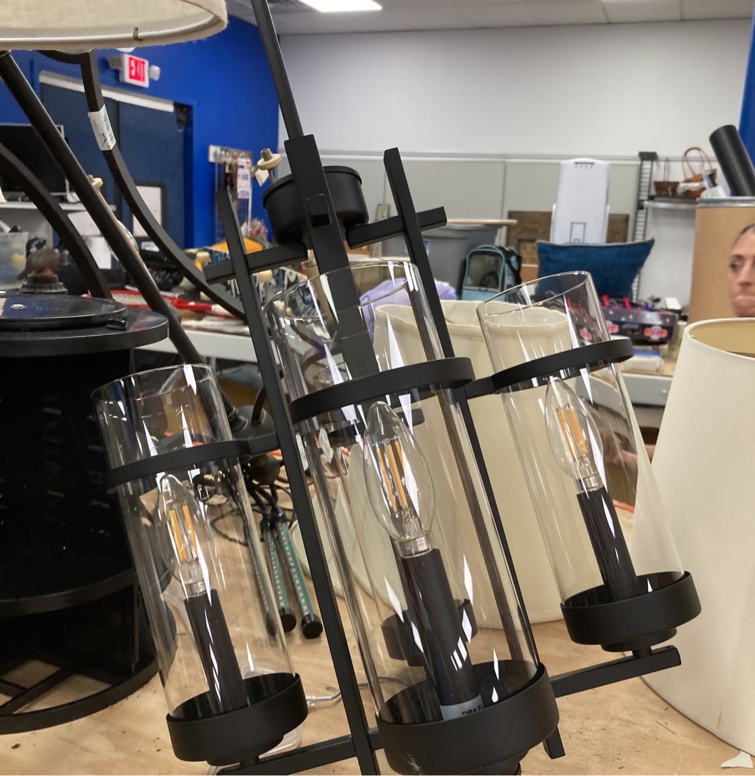 Submitted photo of Modern Industrial Multi-Light Chandelier