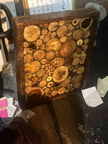 Wooden Slice Mosaic Tabletop