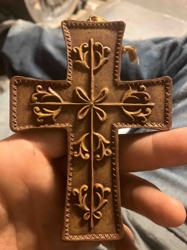Decorative Floral Religious Cross