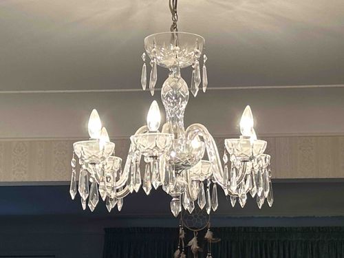 Traditional Six-Light Crystal Chandelier
