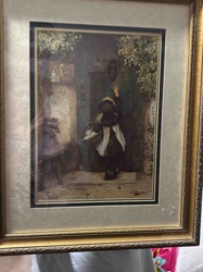 The Little Messenger Print by Leon Jean Bazile Perrault