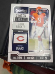 Panini Contenders Football Jaquan Brisker 'Season Ticket' Trading Card