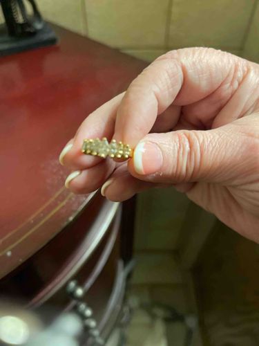 Gold Multi-Stone Cluster Anniversary Ring