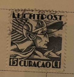 Curacao 15 Cent Luftpost Airmail Stamp