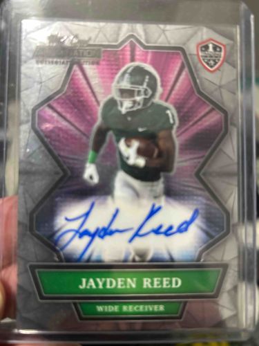 Jayden Reed Signed Football Card